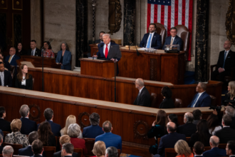 President Donald Trump speaking during State of the Union address about border security