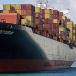 Chart showing U.S. trade deficit trends in 2025 amid Trump tariffs