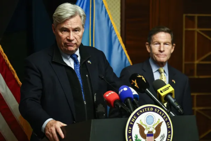 Ukrainian President Volodymyr Zelenskyy meeting with U.S. senators to discuss support and sanctions