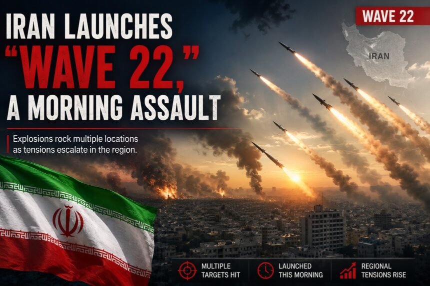 Iran Wave 22 attack targeting U.S. military positions in Kuwait and Iraq