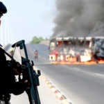 Mexican security forces during an operation targeting cartel leader El Mencho