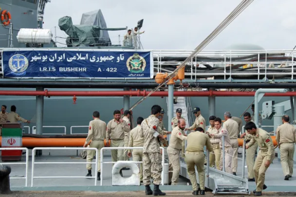 Iranian naval ship IRIS Bushehr near Sri Lanka after engine failure and crew evacuation