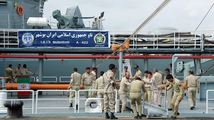 Iranian naval ship IRIS Bushehr near Sri Lanka after engine failure and crew evacuation