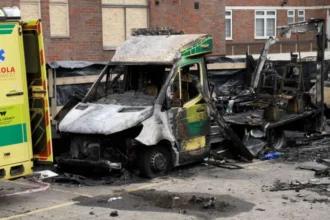 Four suspects appear in court after a targeted arson attack on Jewish ambulances in London, causing £1m damage and raising counter-terror concerns.