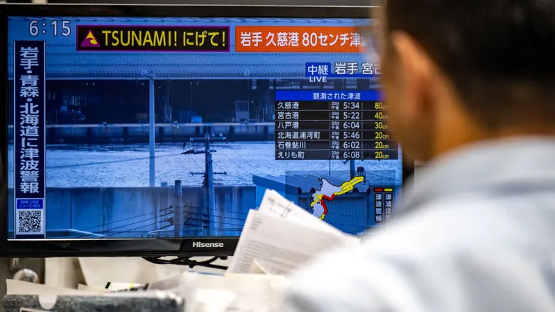 Japan on High Alert After Powerful Offshore Earthquake Sparks Tsunami Warning