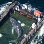 Stranded whale ferried out of German waters in barge