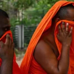 Twenty two monks were detained in Sri Lanka after officials found cannabis hidden in their luggage at the airport.