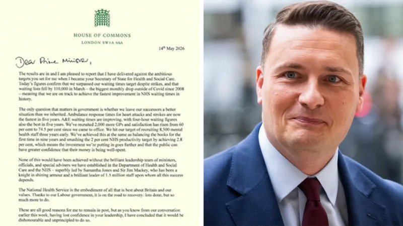 Wes Streeting Resigns as Health Secretary Amid Growing Pressure on Keir Starmer Streeting Questions Starmer’s Leadership Former UK Health Secretary Wes Streeting has stepped down after days of political speculation surrounding his future in the Labour Party. In his resignation letter, Streeting strongly criticized Prime Minister Keir Starmer and said he no longer has confidence in his leadership. Streeting explained that his resignation was not linked to policy disagreements. Instead, he said the decision came from concerns about how Starmer is leading both the Labour Party and the country. He described remaining in the role as “dishonourable” because he no longer believed the current leadership could deliver the direction the party promised voters. Calls for a Wider Leadership Contest Although Streeting did not officially announce a leadership challenge, his letter hinted that Labour may soon face internal pressure for change. He urged the party to allow a broad leadership contest if a replacement process begins in the future. According to Streeting, Labour should open the field to the strongest possible candidates to rebuild public trust and strengthen the party before the next general election. His comments have already increased speculation about growing divisions inside Labour. Concerns Over Nationalist Parties Across the UK Streeting also warned about the rise of nationalist political parties across different parts of the United Kingdom. He grouped parties such as Nigel Farage’s Reform UK, Plaid Cymru, and the Scottish National Party together, claiming they could threaten the unity of the UK. He argued that Labour risks losing support if it fails to respond to growing political frustration among voters. Streeting also suggested that Starmer is not the leader capable of stopping Farage’s political rise, a concern shared by many Labour MPs ahead of future elections. Labour Faces Internal Pressure The resignation has added fresh pressure on the Labour government at a time when political tensions continue to grow. Political analysts believe Streeting’s public criticism could encourage more debate within Labour over its future leadership strategy. While Starmer has not yet responded in detail to the resignation letter, the political fallout is expected to continue over the coming days. Many observers now see Streeting’s exit as one of the clearest signs of division inside Labour since the party returned to power.