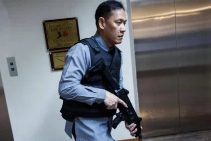 The Philippine Senate went into lockdown after gunshots were heard inside the building. Military and police secured the area as Senator Ronald Dela Rosa