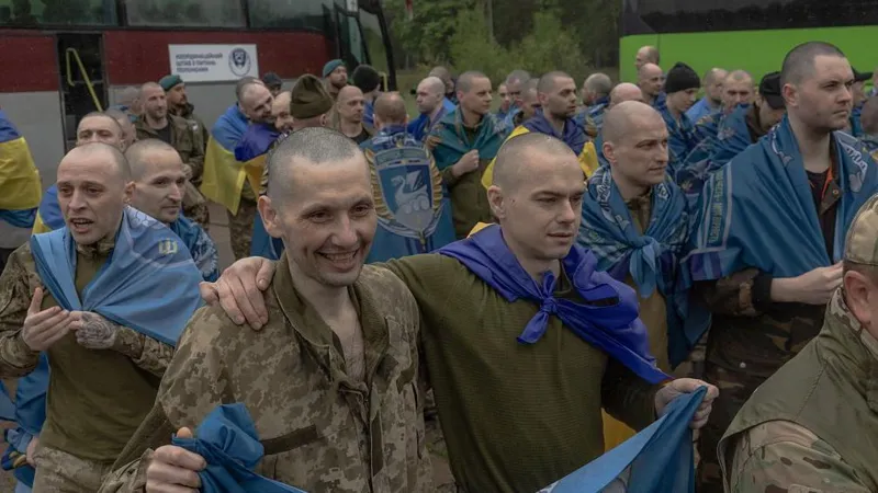 Russia and Ukraine complete a prisoner exchange while Kyiv mourns 24 people killed in a Russian strike on residential flats, including children and families.