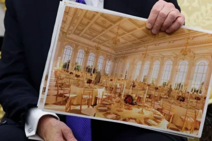 A Senate rules official blocks federal funding for a White House ballroom plan tied to Donald Trump, triggering debate over taxpayer use, security spending, and private donations.