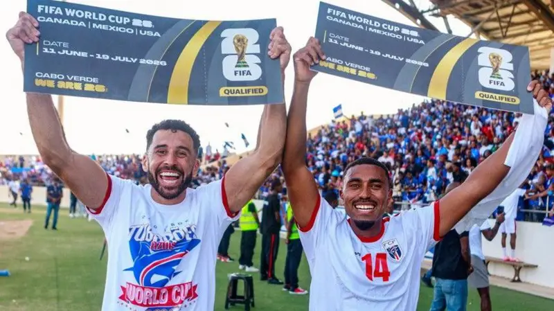 Roberto Lopes, a Dublin born footballer, went from office work in Ireland to representing Cape Verde at the World Cup after being discovered through LinkedIn, marking a remarkable international football journey.