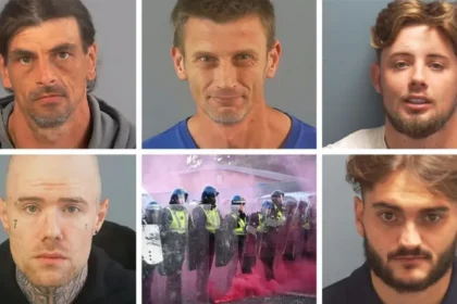 # Five Men Jailed After Violence Erupts at Henry Nowak Protest ## Protest Turns Violent Following Henry Nowak Case Five men have been sentenced to prison after taking part in violent disorder during a protest in Southampton linked to the death of Henry Nowak. The demonstration took place on 2 June after the release of police body camera footage showing the final moments of 18 year old Henry Nowak's life. Nowak died after being stabbed by Vickrum Digwa, who later received a life sentence with a minimum term of 21 years. The protest quickly escalated into violence. Officers faced attacks from members of the crowd, while objects were thrown at police lines. ## Police Officers Injured During Disorder The unrest left 12 police officers injured. A police dog also suffered injuries during the incident. Protesters threw wheelie bins, chairs, stones, and other objects at officers. Police worked to control the situation as tensions rose throughout the gathering. The court heard that the violence caused significant disruption and placed both officers and members of the public at risk. ## Court Hands Down Prison Sentences Southampton Crown Court sentenced five men for their involvement in the disorder. Daniel Frost, 44, from Southampton, received a prison sentence of two years and four months. The court heard he threw chairs and a bin into the road. He also carried a modified dog lead fitted with a metal carabiner that could be used as a weapon. Reece Robinson, 21, from Havant, was sentenced to two years in prison. Evidence showed he stood near the front of the crowd and threw stones or bricks towards police officers. Taylor Grundy, 22, from Gosport, was jailed for two and a half years for his role in the disorder. Andrew Summerhayes, 38, from Romsey, received the longest sentence of three years and two months. Prosecutors said he pushed a large bin into police officers during the violence. The court also noted his lengthy criminal record. Dillon Crawford, 29, from Southampton, was sentenced to three years in prison. ## Judge Condemns Actions of Protesters Judge William Mousley KC strongly criticised the behaviour of those involved. He described the incident as a serious outbreak of public disorder. The judge stated that hostility toward police officers played a major role in the violence. During sentencing, the court highlighted the dangerous nature of the attacks on officers and the impact the disorder had on the local community. The judge also pointed out that several defendants actively encouraged or participated in confrontational behaviour rather than leaving the scene when violence began. ## Impact on Community The case serves as a reminder of the consequences of violent public disorder. While peaceful protest remains a legal right, the court made clear that attacks on police officers and public violence will result in serious penalties. The prison sentences reflect the severity of the disorder and the injuries suffered by officers during the incident.