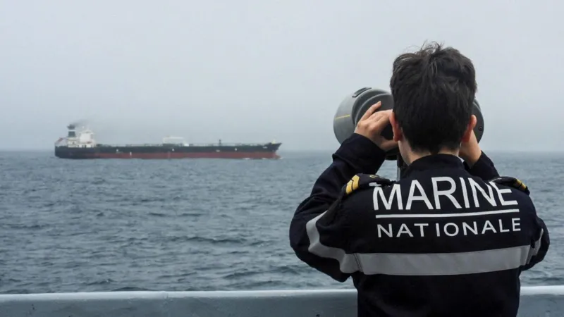 France, with support from the United Kingdom, intercepted a sanctioned Russian shadow fleet oil tanker in the Atlantic,
