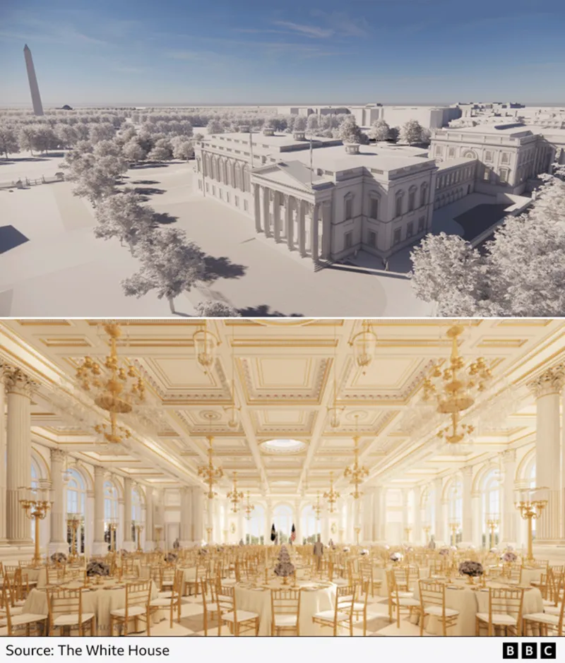 The Trump White House ballroom expansion plan has grown in scale over a year, adding new facilities, higher capacity,