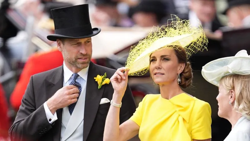 Prince and Princess of Wales attend the second day of Royal Ascot as thousands gather for the summer horse racing event,