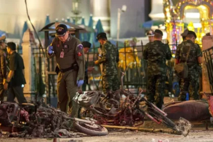 A Thai court has sentenced two men to death over the 2015 Bangkok shrine bombing that killed 20 people, while questions remain