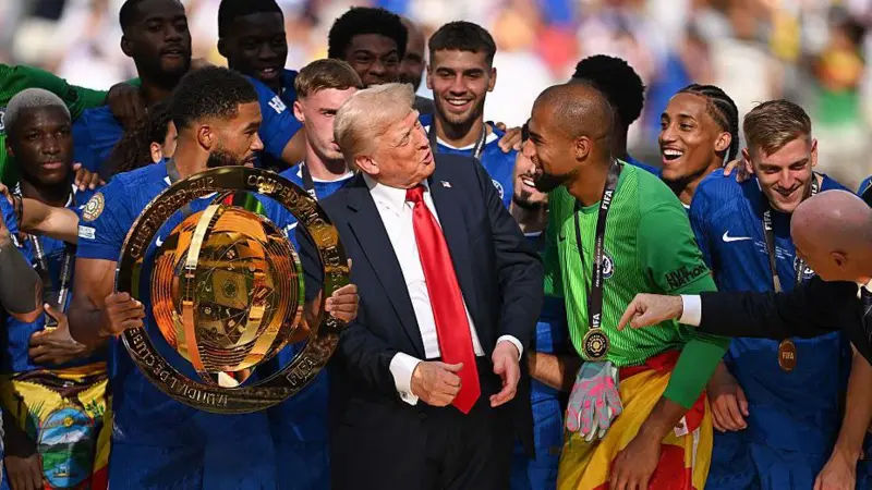# Trump to Attend FIFA World Cup Final and Present Trophy Alongside FIFA President United States President Donald Trump is expected to attend the FIFA World Cup Final on July 19 at MetLife Stadium in New Jersey. FIFA President Gianni Infantino confirmed that both leaders will take part in the trophy presentation ceremony after the match. The 2026 FIFA World Cup has attracted global attention since it began on June 11. The tournament is being hosted by the United States, Canada, and Mexico, with the United States staging most of the matches. ## Trump Expected at the Biggest Match of the Tournament Gianni Infantino recently shared that he plans to attend the World Cup final with President Trump. He also stated that they will present the championship trophy to the winning team together. Although Trump has not attended a World Cup match so far, officials say his busy schedule has limited his availability. However, his appearance at the final would place him at one of the most watched sporting events in the world. ## Strong Relationship Between Trump and FIFA Over the past few years, Trump and Infantino have maintained a close working relationship. Their cooperation has become more visible as the United States prepares to host major international football events. The World Cup final will provide another opportunity for both figures to appear together on a global stage. Millions of football fans around the world are expected to watch the trophy presentation ceremony. ## Previous Sports Appearances Drew Attention Trump has attended several major sporting events recently, including UFC competitions and the NBA Finals. His appearances have often generated significant media coverage and public reaction. Last year, Trump also attended the FIFA Club World Cup final at MetLife Stadium. During the trophy ceremony, he remained on stage after presenting the trophy. The unexpected moment attracted attention from fans and players alike. Chelsea captain Reece James later revealed that organizers had expected Trump to leave the stage after the presentation. Instead, he chose to stay during the celebrations. ## Global Spotlight on the World Cup Final The FIFA World Cup Final is expected to become one of the largest sporting events of 2026. Trump's planned attendance adds another layer of interest to an already historic occasion. Football fans across the globe will now wait to see which nation reaches the final and lifts the famous World Cup trophy in New Jersey.