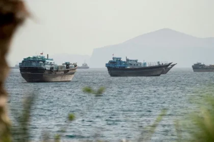 The US and Iran exchange strikes near the Strait of Hormuz as both sides claim self defence, missiles are intercepted in Kuwait,