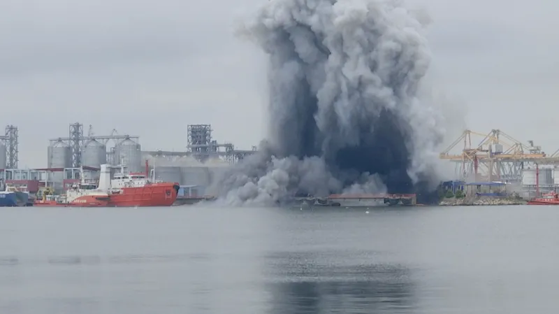 # Ukraine Strikes Cargo Ships in Sea of Azov as Putin Prepares Major Address Ukraine has claimed responsibility for striking five cargo vessels operating in the Sea of Azov and waters near Russian occupied territories. Ukrainian officials say the ships were involved in transporting stolen grain, fuel, and military supplies. The operation comes at a critical moment in the war. Russian President Vladimir Putin is preparing to deliver a major speech at an economic forum in St. Petersburg. The development also follows Ukrainian President Volodymyr Zelensky's recent proposal for direct peace talks with the Russian leader. ## Ukraine Targets Vessels in Occupied Waters According to Ukraine's drone forces commander, the targeted vessels were operating near the ports of Mariupol and Berdyansk. Ukrainian authorities accused the ships of secretly moving cargo from occupied territories. Officials stated that the vessels had removed or concealed identifying markings. They also reportedly switched off radar systems to avoid detection while transporting grain, fuel, and military equipment. Ukraine believes these activities helped support Russia's military operations and the movement of resources from occupied areas. ## Azerbaijan Reports Deaths Following Attacks Azerbaijan's Foreign Ministry confirmed that five Azerbaijani citizens were killed during attacks involving two of the vessels. The ministry identified the ships as the Nastra and the Circon. However, officials did not directly blame any country for the attacks. They also clarified that the vessels were not owned by Azerbaijan. Ukrainian military officials have not reported any casualties related to the operation. ## Naval Drone Explosion Reported Near Romania In a separate incident, Ukraine confirmed that one of its naval drones exploded off Romania's coastline on Friday. Authorities reported no injuries or damage from the blast. The incident has drawn attention because Romania is a member of NATO and shares a border with Ukraine. Officials have not released additional details about the cause of the explosion. ## Zelensky Highlights Pressure on Russia President Zelensky said Russia is feeling the effects of continued Ukrainian attacks on military and energy infrastructure. He argued that drone and missile strikes, fuel shortages, and rising prices have increased pressure on Russian society. Zelensky also renewed his call for direct talks aimed at ending the conflict. Ukraine has regularly targeted strategic facilities inside Russia. Kyiv says these operations are designed to weaken Russia's ability to sustain the war. ## Putin Arrives in St. Petersburg The latest developments come as President Putin arrives in St. Petersburg for a major economic forum. His visit follows a Ukrainian drone attack that reportedly targeted areas on the outskirts of the city a day earlier. The timing highlights the growing intensity of the conflict as both sides continue military operations while discussing the possibility of future negotiations. ## Growing Tensions in the Region The strikes in the Sea of Azov and the drone explosion near Romania demonstrate how the conflict continues to affect multiple regions beyond the main battlefield. With diplomatic efforts still uncertain, military actions remain a central feature of the war. Both Ukraine and Russia continue to pursue strategic objectives while international observers closely monitor developments.