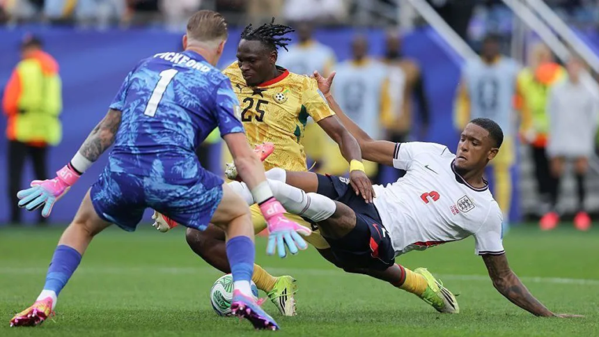 Ghana penalty claim against England