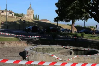 Ciudad Rodrigo fountain collapse