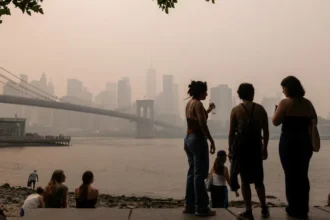 Canada wildfire smoke US air quality