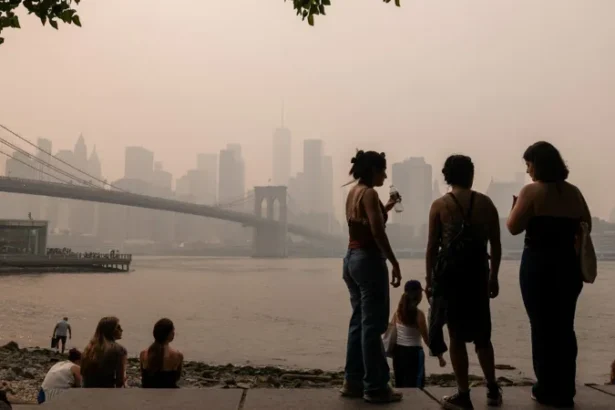 Canada wildfire smoke US air quality