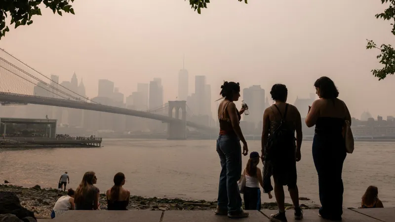 Canada wildfire smoke US air quality