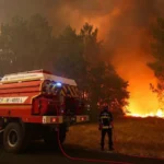 A family from Le Porge shares their terrifying escape as France's Gironde wildfires spread rapidly, forcing thousands to evacuate while firefighters battle the growing blaze.