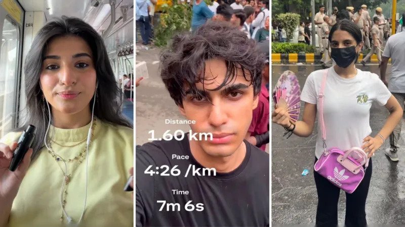 In front of a row of riot cops, one young woman composedly put on lipstick again. She was jokingly described as "serving face at the protest because the government couldn't serve justice" by another. One reel cut abruptly to demonstrators running from tear gas after starting with a standard wardrobe reveal. Another gave a sardonic "review" of tear gas, comparing its sting and odor to that of a brand-new restaurant. The humor felt oddly at odds with the brutality to many viewers on the internet. There was no contradiction for the young folks who were creating the films. Indian police cracked down on cockroach protesters. They went home and made memes about it