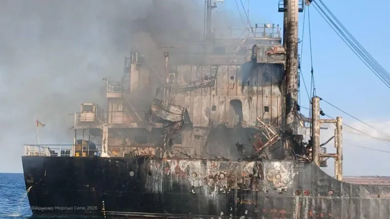 Ten Killed as Russian Missile Strike on Cargo Ship Escalates Black Sea Shipping Risks Deadly Strike Near Odesa A Russian missile strike on a cargo ship near the Ukrainian port city of Odesa has killed 10 people, making it the deadliest recent attack on a merchant vessel in the Black Sea. The Guinea Bissau flagged cargo ship, Golden Leo, came under attack on Sunday after Russian cruise missiles hit the vessel. The strike started a large fire and forced emergency crews to begin an overnight search and rescue operation. Ukraine's seaports authority confirmed that nine crew members lost their lives. One Ukrainian port pilot also died during the incident. India's Ministry of External Affairs later confirmed that four Indian citizens were among the victims. Search and Rescue Efforts Continue Rescue teams worked throughout the night to search the damaged vessel and recover victims. Officials described the attack as one of the most serious assaults on commercial shipping in the region since the war began. The loss of civilian crew members has drawn international attention because merchant ships continue to play a vital role in transporting goods through the Black Sea. Black Sea Export Route Under Growing Pressure The attack comes as Russia increases strikes on cargo vessels operating near Ukraine's southern coastline. Foreign flagged ships use Ukraine's remaining maritime export corridor by sailing close to the coasts of Romania and Bulgaria before reaching Turkey. This route has become essential after several traditional shipping lanes became unsafe. Ukraine depends heavily on maritime exports, especially agricultural products. Sea trade generates billions of dollars in revenue each year and remains an important part of the country's economy. Odesa Region Faces Continued Attacks The Odesa region has experienced repeated Russian strikes in recent weeks. According to regional officials, 28 people were killed in attacks across the region during July alone. The latest missile strike adds to growing concerns about the safety of commercial shipping and civilian crews working in the Black Sea. International Reaction India condemned the attack after confirming the deaths of four of its nationals. The country's foreign ministry said that attacks threatening civilian crews and freedom of navigation are unacceptable and should be avoided. The incident is expected to increase international concern over the safety of commercial vessels operating in one of the world's most important maritime trade routes. Rising Risks for Commercial Shipping The Black Sea remained relatively stable for commercial shipping during much of the conflict despite ongoing military operations. However, recent attacks suggest that merchant vessels now face greater danger while transporting essential cargo. Security experts believe continued attacks could disrupt exports, increase shipping costs, and create additional challenges for global trade.