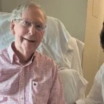Mitch McConnell shares a health update after a fall and mild pneumonia, saying he will delay his Senate return while continuing rehabilitation and recovery.