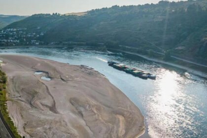 Rhine falls to record low levels as drought strains Europe's rivers