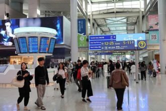 Incheon Airport becomes the world’s busiest for international traffic, handling 38.4 million passengers in the first half of the year.