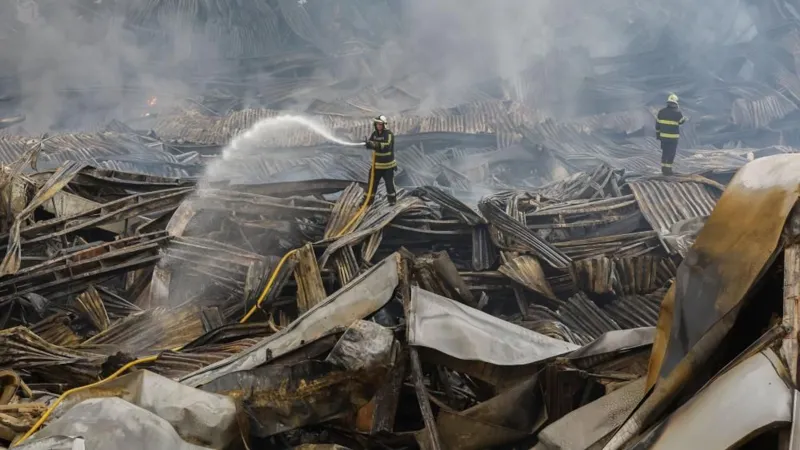 The governor of the Tula region of Russia, Dmitry Milyaev, announced on Wednesday that a drone had crashed into a Wildberries warehouse in the area overnight, starting a fire. According to the store, firefighting crews were at the scene and the facility had been evacuated in advance. He stated on Telegram that one person had been hurt and no fatalities had been recorded. Warehouses, particularly those run by Wildberries, have been attacked by Ukraine on several occasions. The latest attacks on warehouses in the Moscow region on Tuesday morning resulted in five fatalities and ten injuries. The previous day, a drone struck a crowded beach in the southern Krasnodar area, killing seven people and injuring fifty-eight more, according to Russian officials.