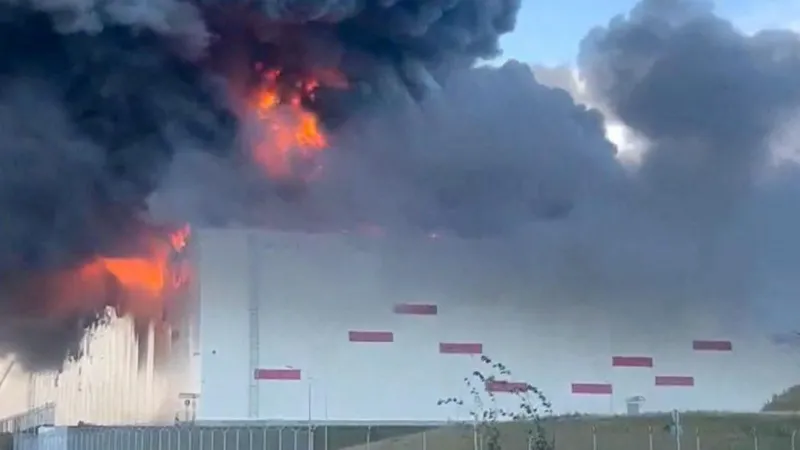 In recent weeks, the company often referred to as the “Russian Amazon” has been targeted by Ukraine. Local officials said that an industrial location around 69 kilometers (43 miles) south of the Kremlin had at least five fatalities and ten injuries. Although they did not confirm that the plant was managed by Wildberries. Officials in the St. Petersburg and Tver areas confirmed that two additional Wildberries locations were affected. Moscow disputes Kyiv’s claim that the depots serve the Russian military. 320 drones were intercepted and destroyed overnight, according to Russia’s defense ministry. Wildberries Warehouse Catches Fire At an industrial complex in Chekhov on the outskirts of Moscow, a warehouse was struck and set fire, according to Moscow area governor Andrei Vorobyov. An electrical substation and an administration building were also destroyed. He stated on Telegram that one of the ten injured individuals was in a severe condition, while the other seven were in a moderate condition. A Wildberries facility close to St. Petersburg is emitting smoke.The warehouse location was connected to Wildberries. It was identified as being connected to the business on the Yandex search engine in Russia. The corporation acknowledged that their plant in the St. Petersburg area was struck. Wildberries Warehouse Destroyed by Drones The Reuters news agency confirmed a social media video that depicted a burning Wildberries warehouse with a massive plume of black smoke emanating from it. A Wildberries factory was also destroyed overnight, according to the Tver region’s governor. Reuters Black smoke and massive flames emerge from a warehouse that resembles other Wildberries facilities. In the St. Petersburg area, smoke rises from a Wildberries warehouse. According to Russian state news agency Tass, local authorities in the Samara area confirmed on Tuesday that all of the commodities housed in a Wilberries warehouse that was struck by Ukrainian drones on Sunday had been destroyed. Wildberries Warehouse Destroyed by Drones The Reuters news agency confirmed a social media video that depicted a burning Wildberries warehouse with a massive plume of black smoke emanating from it. A Wildberries factory was also destroyed overnight, according to the Tver region’s governor. Reuters Black smoke and massive flames emerge from a warehouse that resembles other Wildberries facilities. According to Russian state news agency Tass, local authorities in the Samara area confirmed on Tuesday that all of the commodities housed in a Wilberries warehouse that was struck by Ukrainian drones on Sunday had been destroyed. Russian Strike Kills Three Civilians A hit on a Sumy residential neighborhood claimed the lives of a lady and two kids, ages five and ten, and injured four others, according to the report. According to the State Emergency Service, two persons were also hurt by Russian strikes in the city of Bilhorod-Dnistrovskyi, while a food warehouse in Dnipro caught fire. It occurs one day after a drone struck a crowded beach in southern Russia, killing seven people and wounding fifty eight. A drone crashes and explodes on a beach in the Krasnodar area while holidaymakers watch from the shore and in the ocean. Beach Drone Strike Sparks Dispute While eyewitnesses were cited by Russian media as stating shooting preceded the explosion, suggesting that air defenses may have attempted to shoot the drone down. Several Ukrainian Telegram groups have claimed it fell onto the beach due to electronic warfare that blocked the drone’s signal. Ukraine was charged with “a deliberate strike on civilians” by the regional governor of the area. Ukraine has not responded. Beach Drone Strike Sparks Dispute