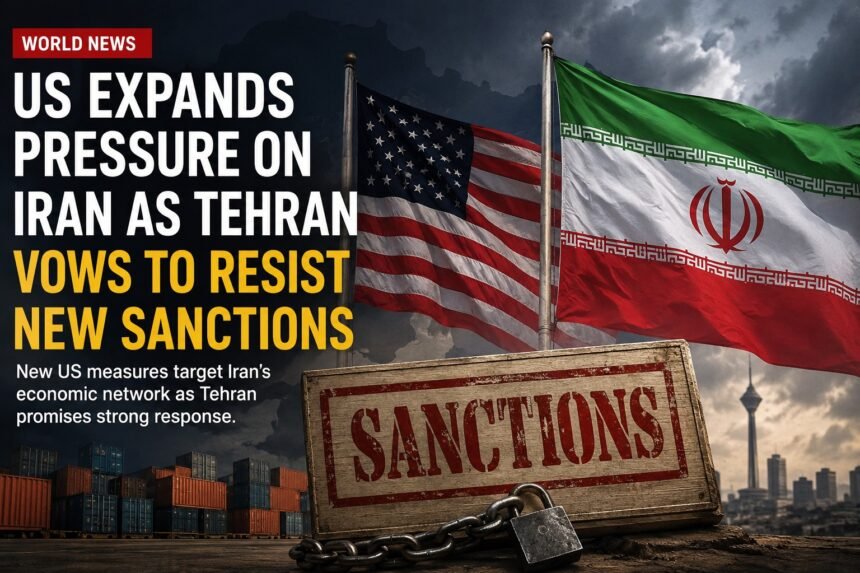 US expands pressure on Iran as Tehran vows to resist new sanctions