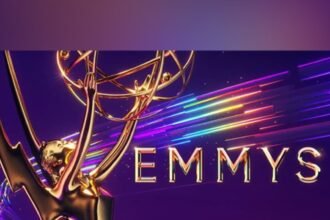 Emmy statuettes displayed during the 2026 Emmy Awards season