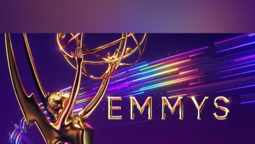 Emmy statuettes displayed during the 2026 Emmy Awards season