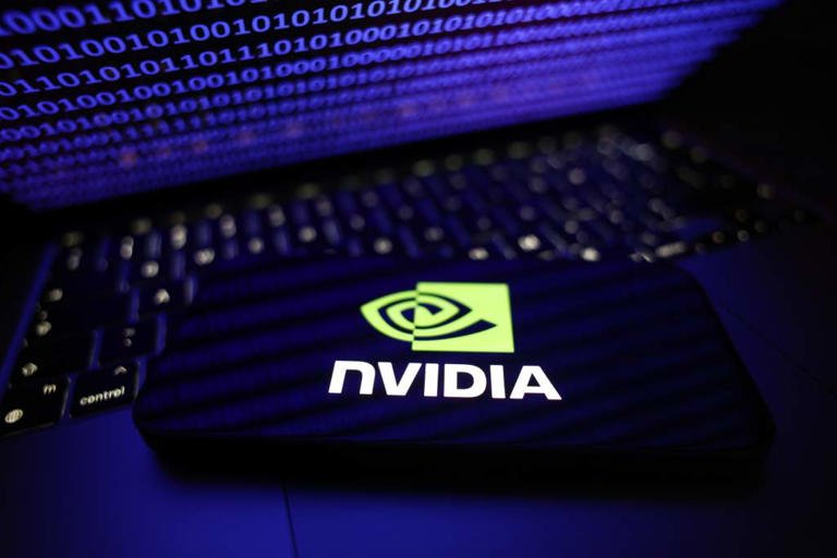 Apple and Nvidia technology concept for an enterprise AI server
