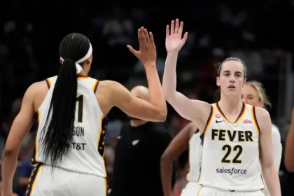 Caitlin Clark of the Indiana Fever during the 2026 WNBA season