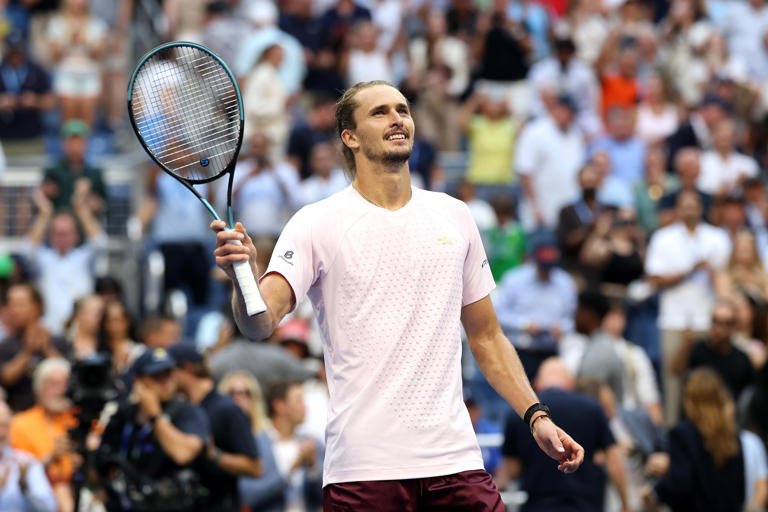 Elena Rybakina and Alexander Zverev celebrate their 2026 US Open singles titles