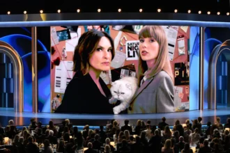 Taylor Swift and Mariska Hargitay featured in a 2026 Emmys sketch involving Olivia Benson