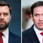 JD Vance and Marco Rubio during their political careers in the Trump administration