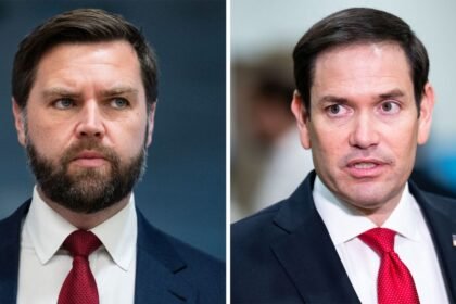 JD Vance and Marco Rubio during their political careers in the Trump administration