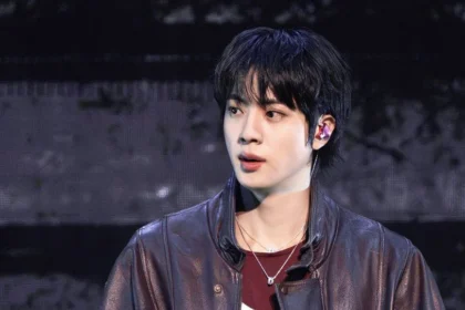 BTS Jin performs during the 2026 iHeartRadio Music Festival in Las Vegas.