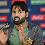Mohammad Rizwan during Pakistan cricket activities as the NCCIA inquiry continues