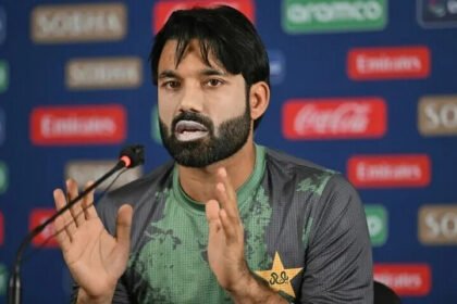 Mohammad Rizwan during Pakistan cricket activities as the NCCIA inquiry continues