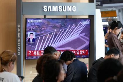 North Korean ballistic missile launch during rising tensions in the Korean Peninsula